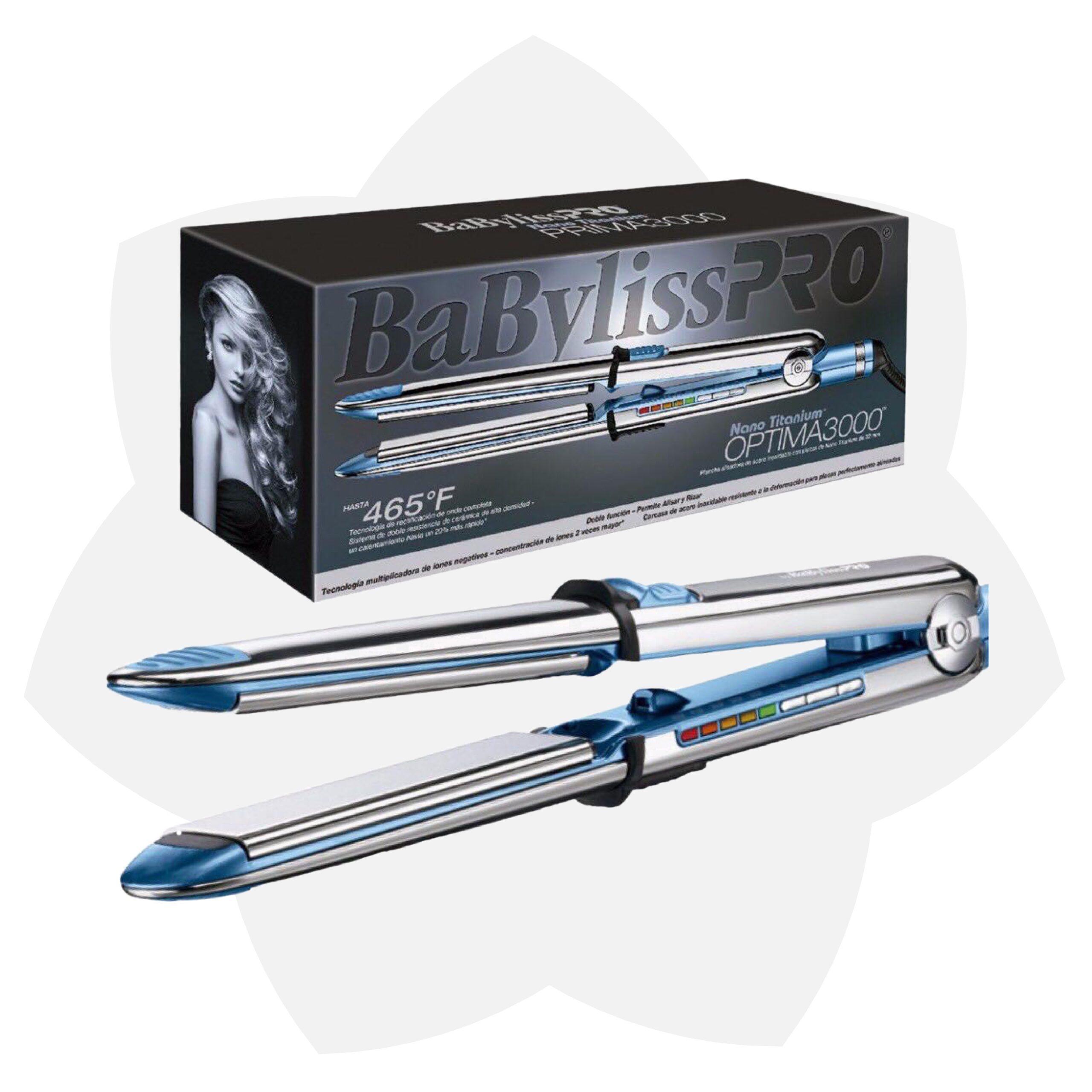 Plancha Babyliss Pro Optima 3000 - Distribuidora David Granada