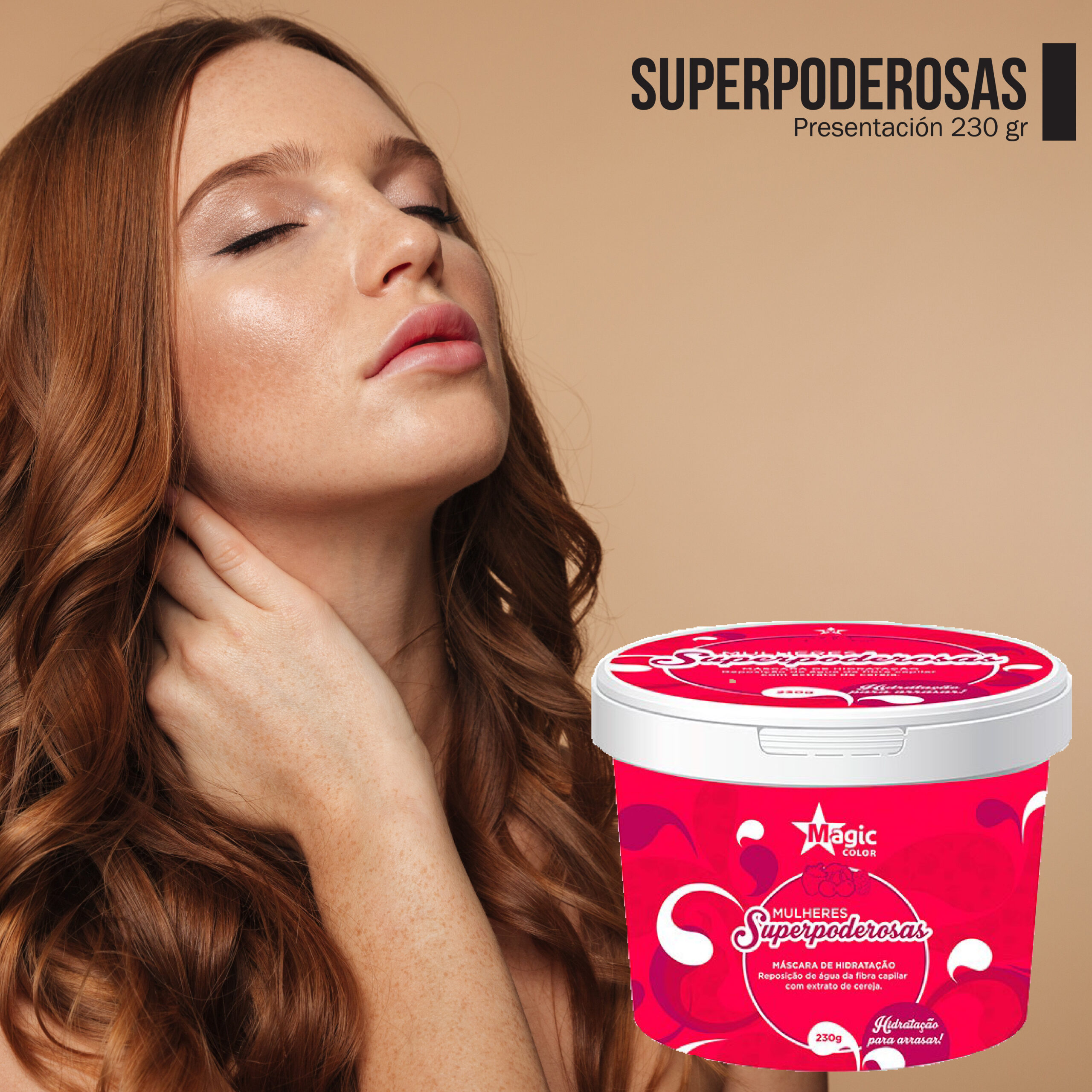 Mascara superpoderosas Hidratación 230 ml Distribuidora