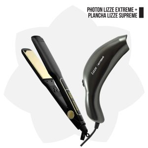 KIT PLANCHA LIZZE SUPREME 485º FAHRENHEIT Y PHOTON LIZZE EXTREME "DOBLE LUZ"