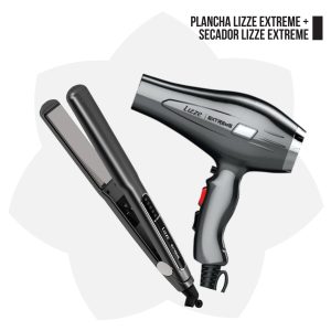 KIT PLANCHA Y SECADOR LIZZE EXTREME 250º CELCIUS