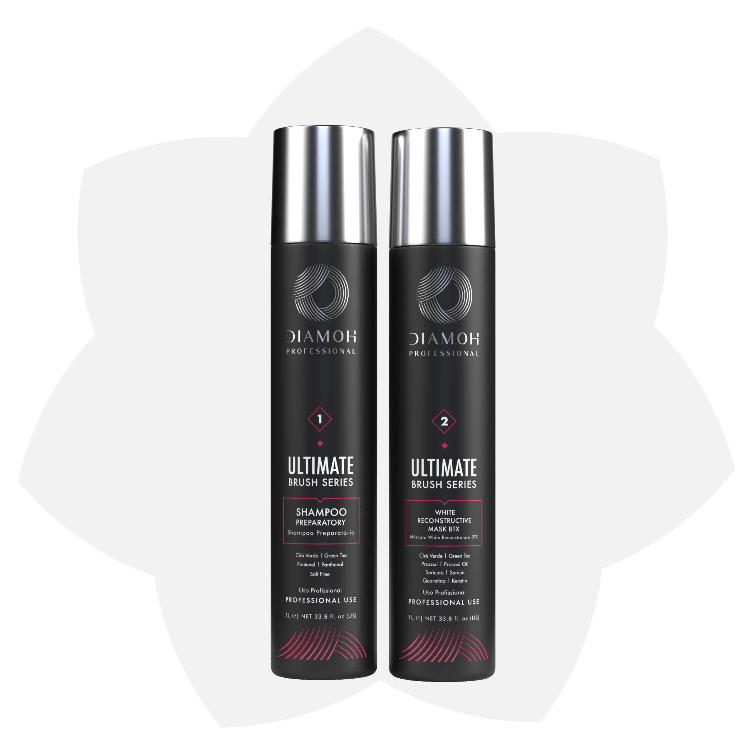 KIT BOTOX ULTIMATE BRUSH DIAMOH WHITE LITRO