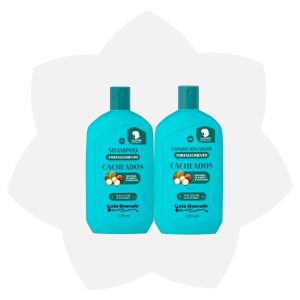 Kit Shampoo Y Acondicionador Fortalecedor Capilar Para Cabello Rizado 430 ml