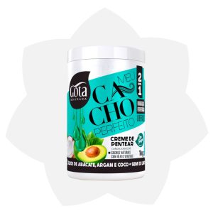 Mis Rizos Perfectos Crema para Peinar de Aguacate, Aceite de Argán , coco y Semi Di Lino 1 kg