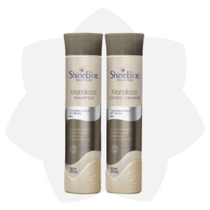 KIT DE SHAMPOO Y ACONDICIONADOR SHINE BLUE MANDIOCA 300 ML
