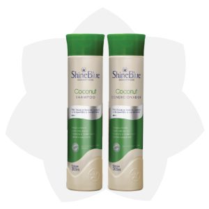KIT DE SHAMPOO Y ACONDICIONADOR SHINE BLUE COCONUT 300 ML