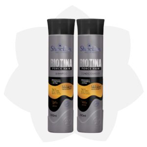 KIT DE SHAMPOO Y ACONDICIONADOR SHINE BLUE BIOTINA FORCE 300 ML